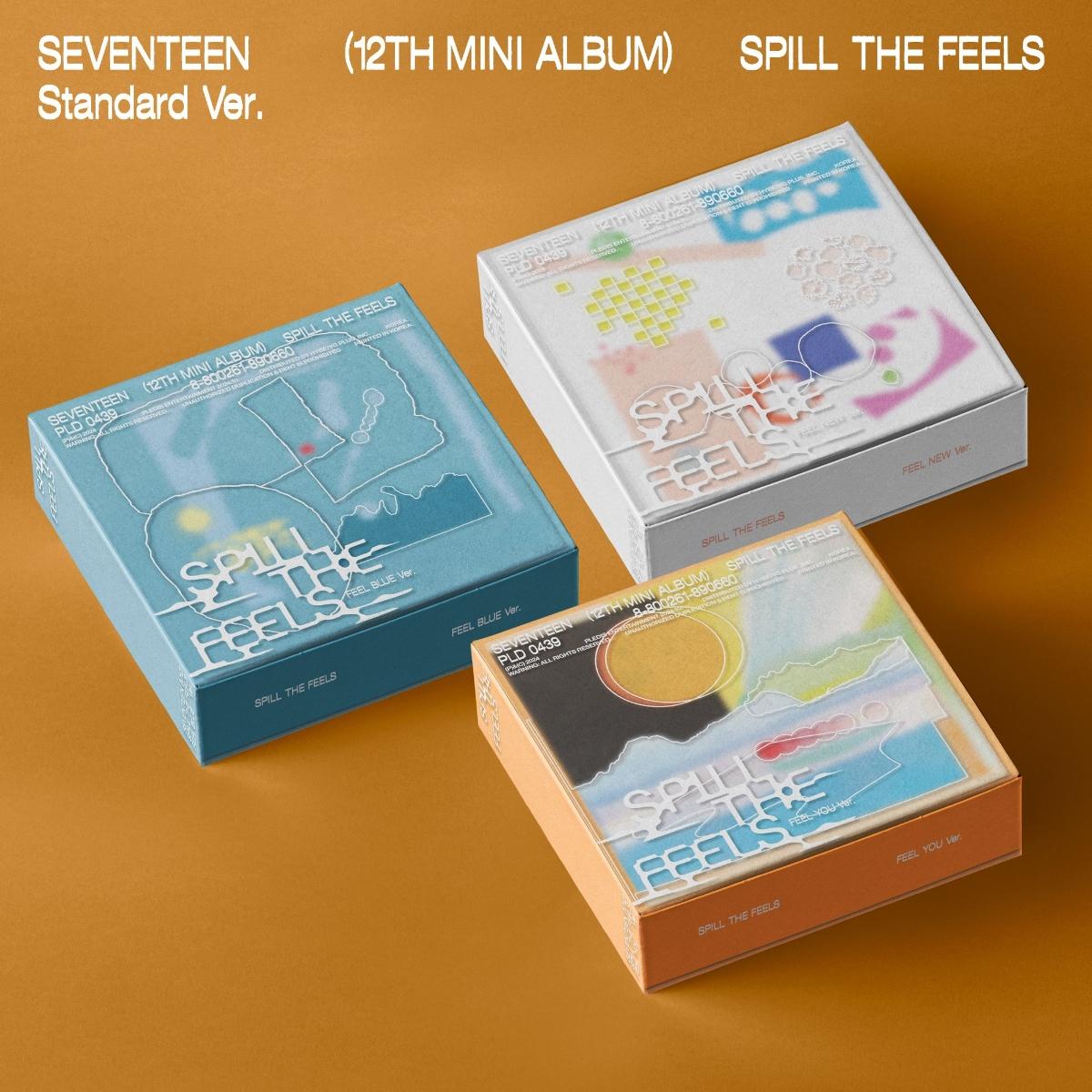 【先着特典】SEVENTEEN 12th Mini Album「SPILL THE FEELS」 Standard Ver. FEEL NEW（Ver.1）(抽選応募エントリーカード)